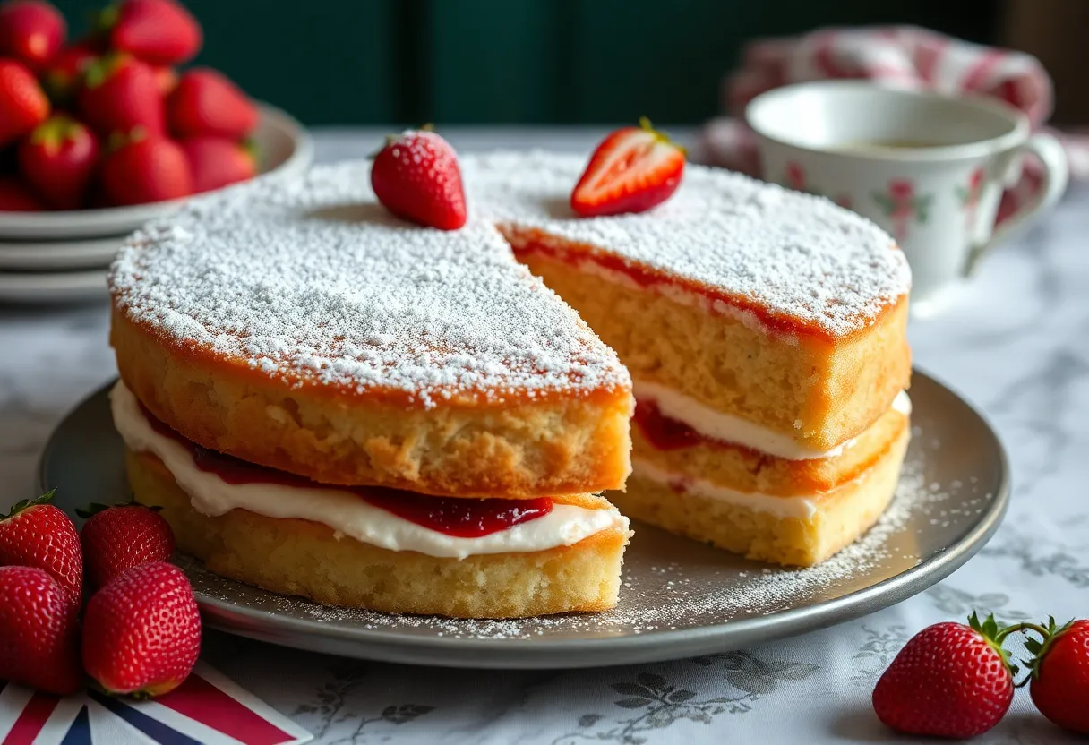 Receta de Victoria Sponge Cake Vegana Clásico Sin Crueldad Tortas