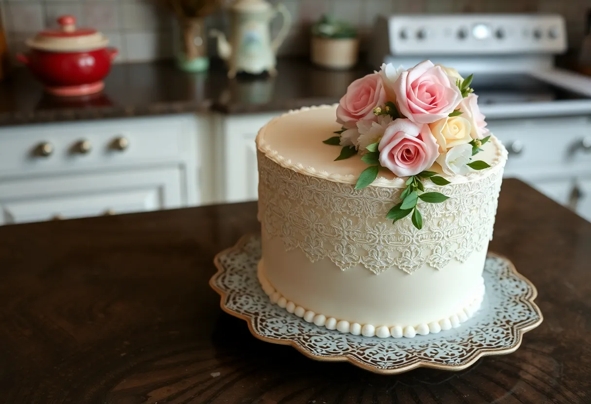 Torta de Boda Vintage Elegancia Clásica Tortas