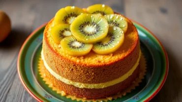 Torta de Espelta y Kiwi