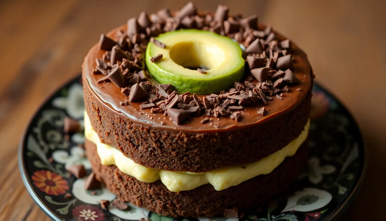 torta aguacate y chocolate