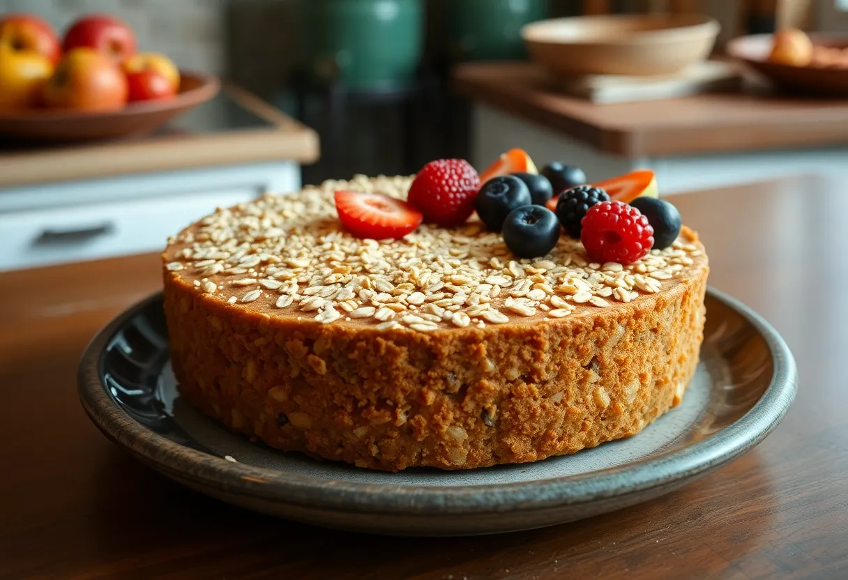 torta de avena saludable torta de avena saludable