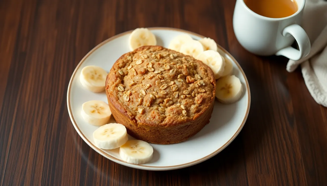 torta de avena y plátano torta de avena y plátano