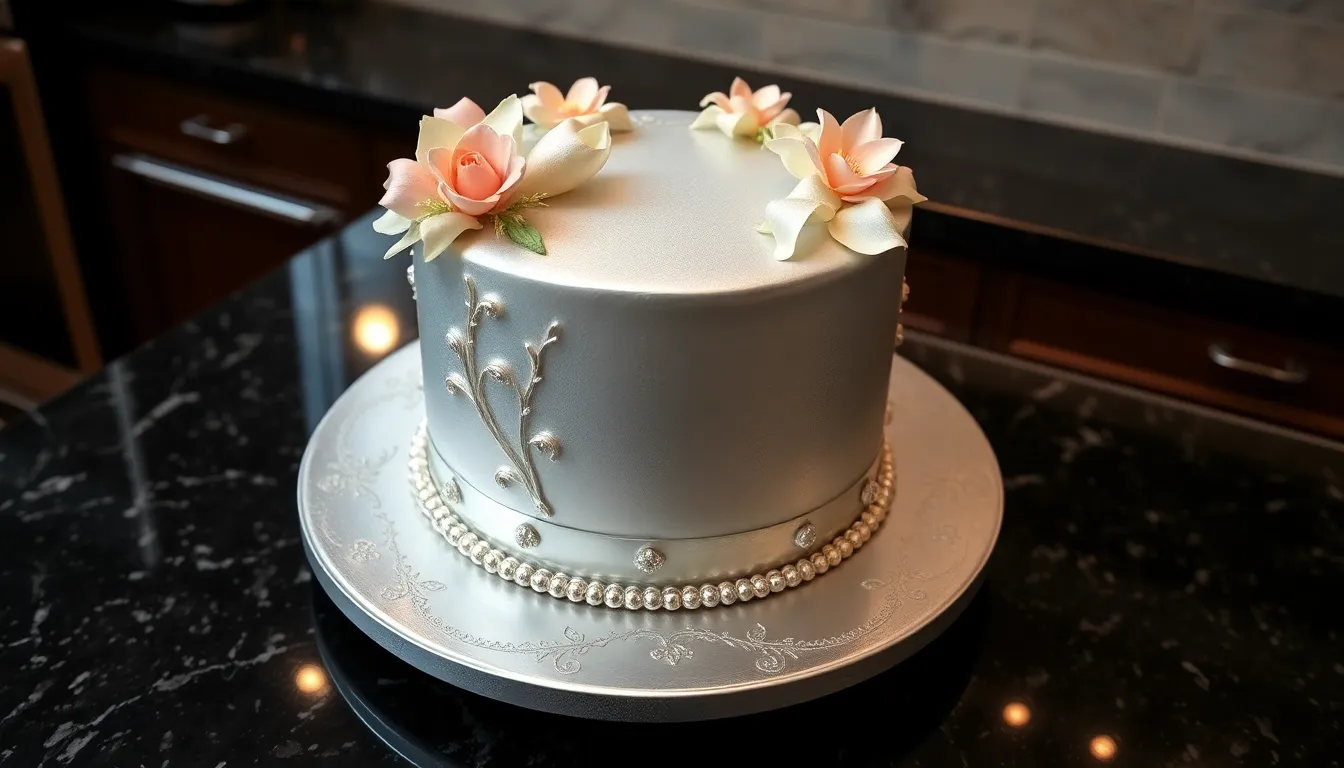 torta de bodas de plata