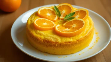 torta de cúrcuma y naranja