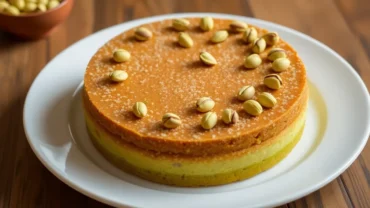 torta de espelta y pistacho