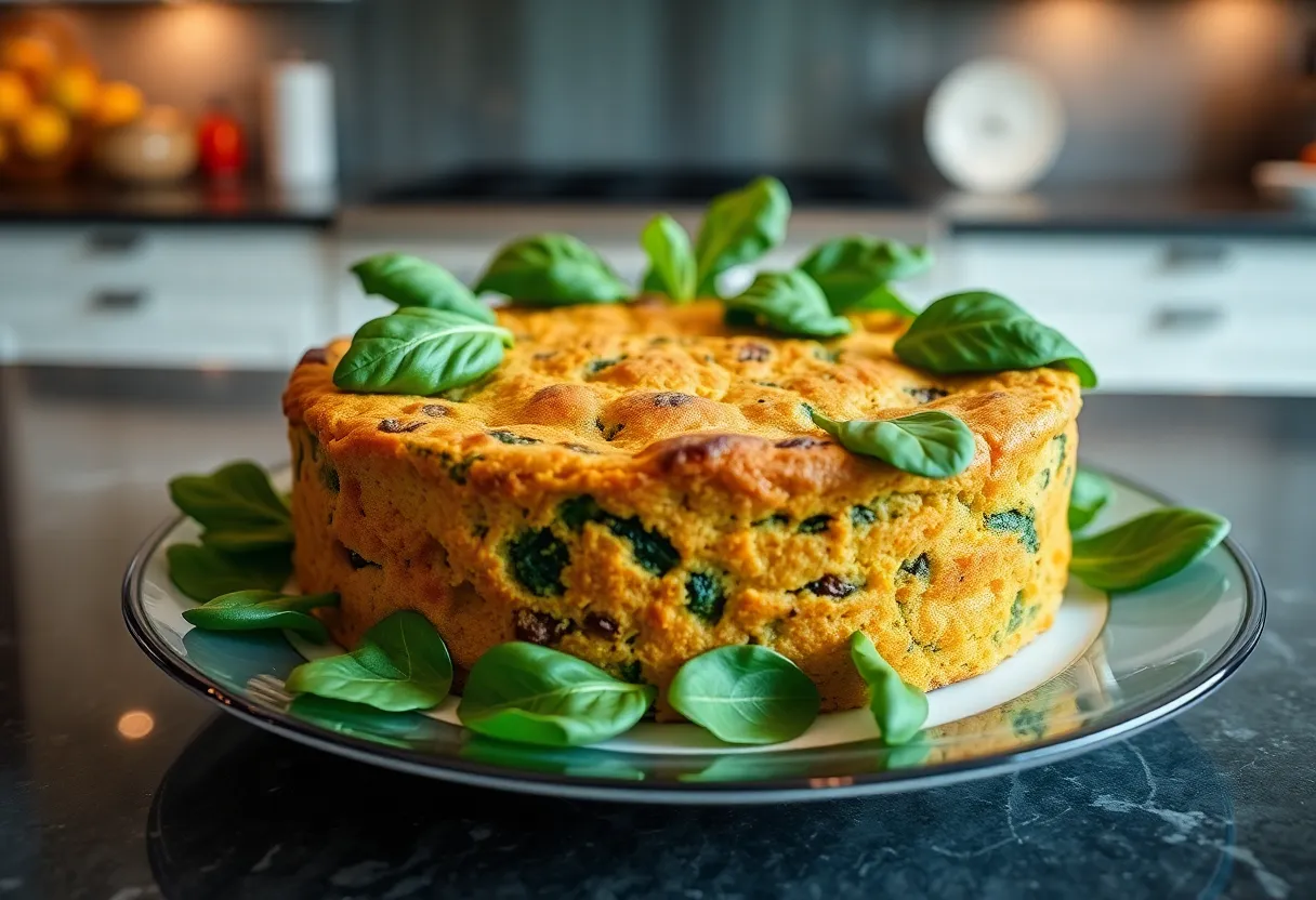 torta de espinaca saludable
