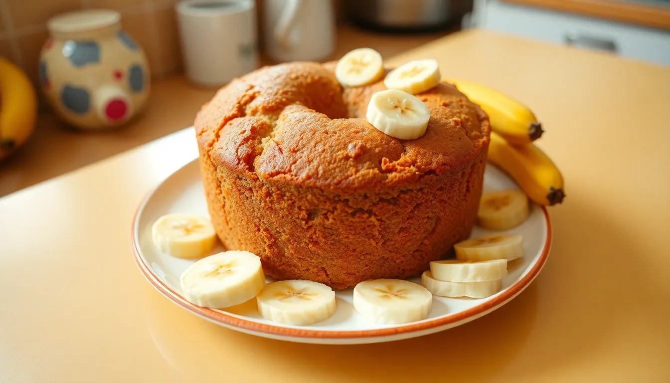 torta de plátano saludable