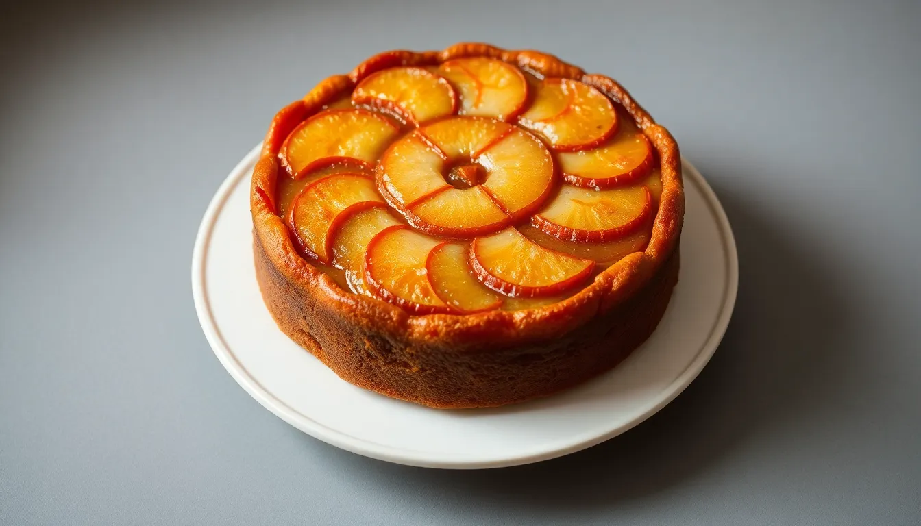 torta invertida de manzana torta invertida de manzana