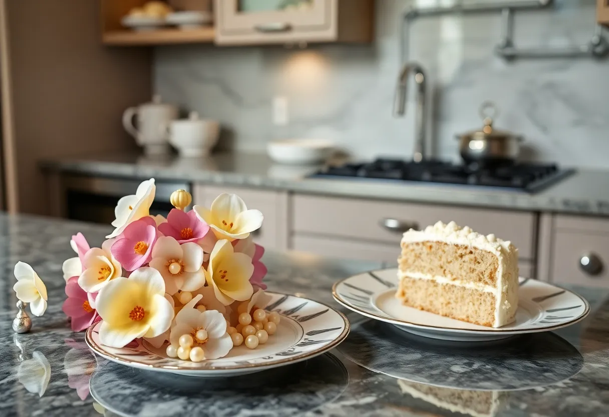 tortas de bodas románticas